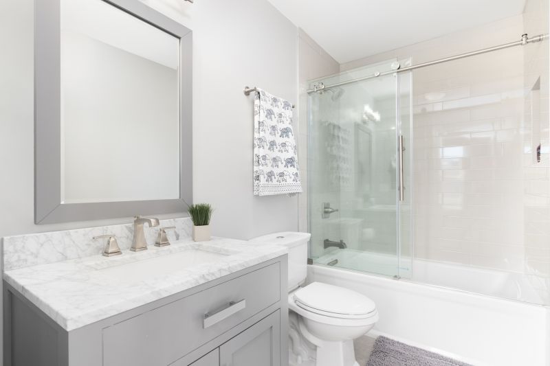 Floating Vanity and Open Shower Space